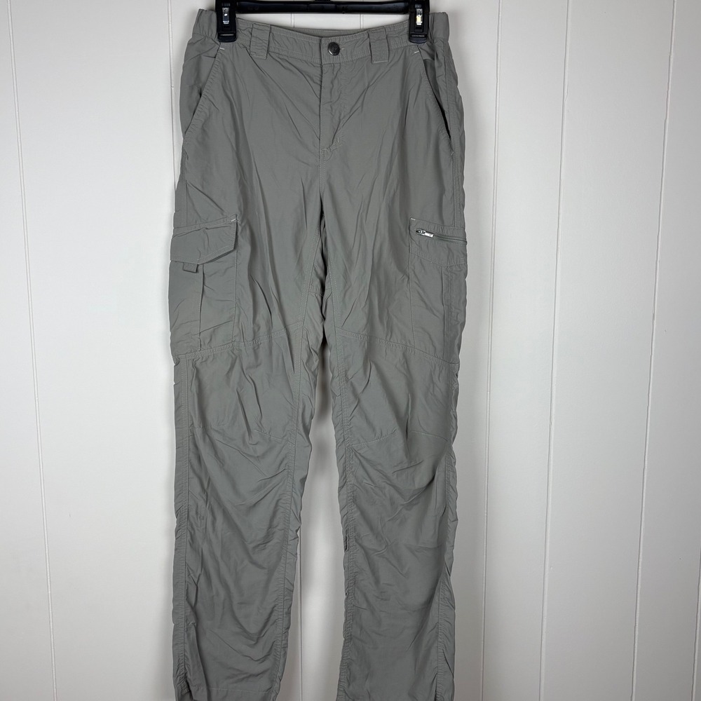 2 Pair Columbia Silver Ridge Cargo Hiking Pants Mens 30x32 Grey Green Zip Off
